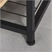 Perchero de Pie con Zapatero Melamina de Madera, Metal HOMCOM Negro