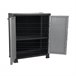 Armario de Resina Exterior Bajo con 1 Balda O91 68 Gris