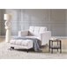 Beliani Chaise longue Poliéster ALNES Beige