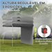 Carpa Plegable Acero, Tela Oxford Gris