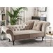 Beliani Chaise longue derecho Terciopelo LATTES Beliani Chaise longue derecho Terciopelo LATTES Beige