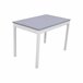 Conjunto de mesa con 4 sillas VERSALLES Blanco/ Gris