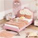 Cama infantil de pu Cama infantil de pu Rosa