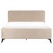 Beliani Cama con somier Terciopelo VALOGNES 172x220 Beige