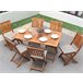 Beliani Conjunto de comedor CENTO Marron