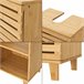 Mueble para debajo del lavabo Iveland con puerta 2 compartimentos Natural