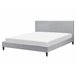 Beliani Cama LED Poliéster FITOU 170x214 Gris Claro