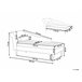 Beliani Chaise longue Terciopelo PESSAC Azul/ Verde