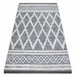Alfombra ECO sisal BOHO MOROC Diamantes 22297 franjas 117x170 Gris