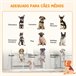 Parque para Perros Acero, Plástico PawHut Blanco