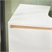 Armario Para Debajo Del Lavabo 2 Puertas BZR78-W SoBuy Blanco