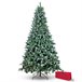 Árbol de Navidad de lujo efecto nieve Verde Oscuro