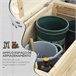 Baúl de Almacenaje Madera de Abeto, Metal Galvanizado Outsunny Marron