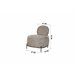 Sillón decorativo OWEN Azul
