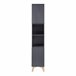 Armario alto Overath con 2 puertas MDF pino Gris