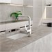 Grifo de Fregadero de Cocina Monomando Caño extraíble Horizontal Cromo