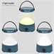 Aktive Lámpara LED camping 2 en 1 recargable USB 400 lúmenes regulable Azul