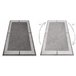 Alfombra MATEO Moderna marco estructural 240x330 Gris