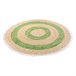 Alfombra fibra natural tejido artesanal 120x120 Multicolor