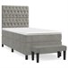 Cama box spring 100x200 Gris