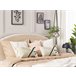 Beliani Cojín decorativo OSTEOSPERMUM Beige
