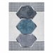 Alfombra lavable ANDRE 1168 Diamantes Geométrico 160x220 Blanco/ Gris