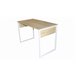 Mesa escritorio EGO color madera y blanco 110x75x60cm Blanco