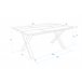 Mesa de Comedor Rústica U 167x90 Arena