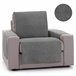 Vipalia Protector Cubre Sofá Sillón Liso Modelo Brisa Gris Oscuro