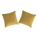2 Fundas de almohada de algodón CASUAL 80x80 Amarillo