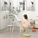 Mesa para Niños MDF, Madera de Pino ZONEKIZ 59x59 Amarillo