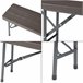 Banco plegable Lillestrøm para 4 personas metal/plástico Madera
