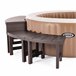 INTEX Pack 2 bancos medianos y 2 grandes para spa circular Marron