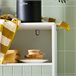 Armario De Suelo Para Baño Con 2 Puertas BZR138-GR SoBuy Verde