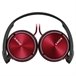 Auriculares de Diadema Plegables Rojo