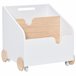 Caja de Almacenaje de Juguetes MDF y Madera de Pino HOMCOM 40 Caja de Almacenaje de Juguetes MDF y Madera de Pino HOMCOM 40 Blanco