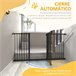 Barrera de Seguridad Metal, Plástico PawHut Negro