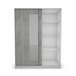 Armario ELEGANZA puertas correderas con espejo 150x195cm Blanco