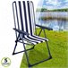 Silla plegable 5 posiciones marinera Aktive Garden Azul