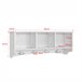 Estantes de pared con 3 compartimentos FRG48-W SoBuy Blanco