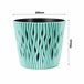 2x Maceta redonda de plastico Sandy Round Marron Claro
