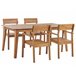 Beliani Conjunto de comedor FORNELLI Marron