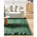 Beliani Alfombra de pelo corto GESI II 200x300 Verde Oscuro
