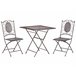 Beliani Conjunto bistro BORMIO Negro