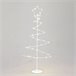 Árbol Navideño decorativo de Metal con Estrella con 46 Luces Blanco
