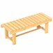 Banco de Jardín Madera de Abeto Outsunny Natural