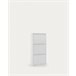 Zapatero de metal IRON 104x50x15cm Blanco