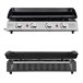 Plancha de gas VALENCIA - 4 quemadores 10kW Negro
