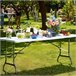 Pack 2 Mesas Plegables Rectangular Catering 7house 240x74 Blanco