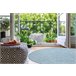Alfombra de cuerda sisal LOFT 21198 Circulo Boho 120x120 Azul